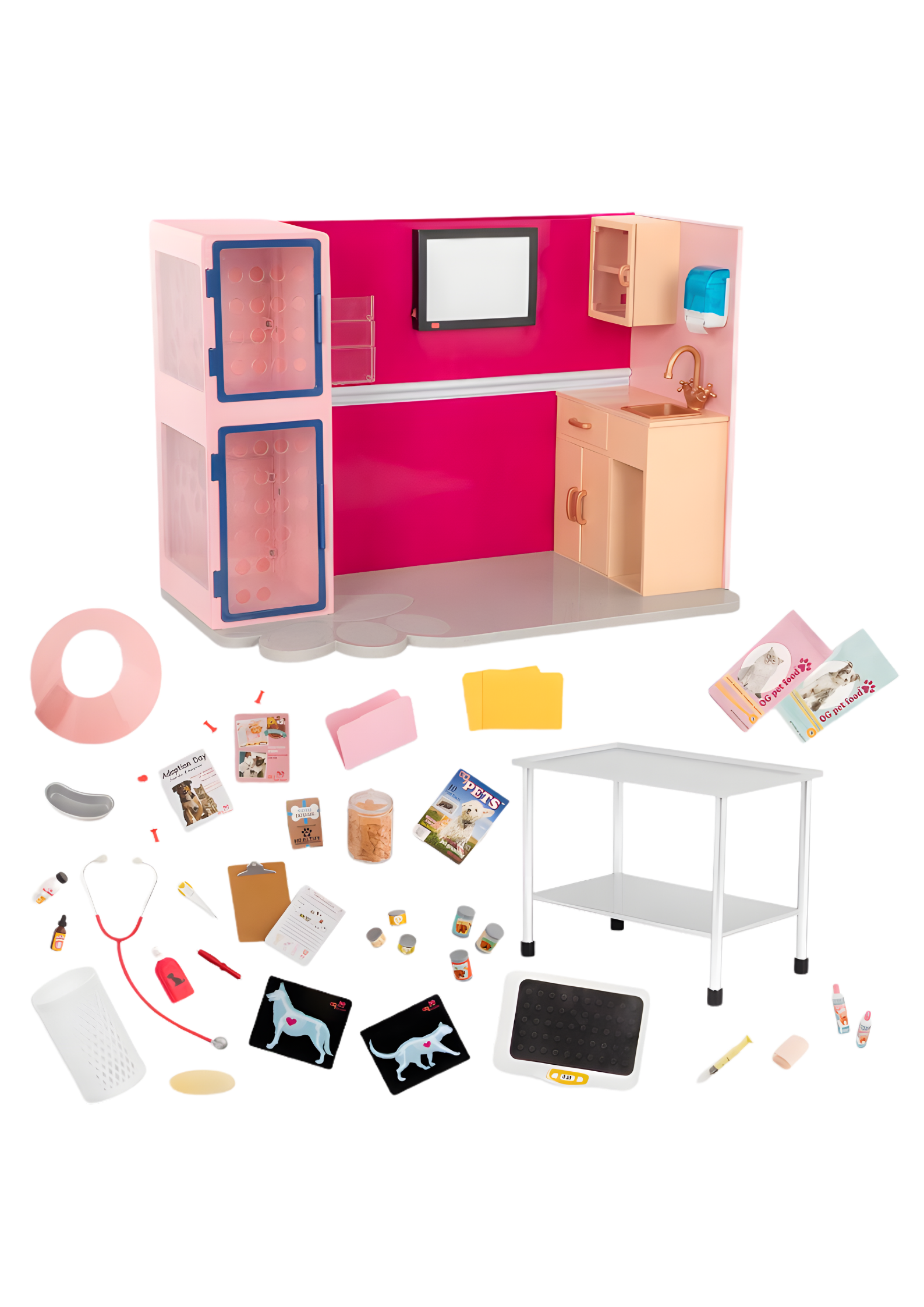 Clinique Vétérinaire pour Poupée 46 cm