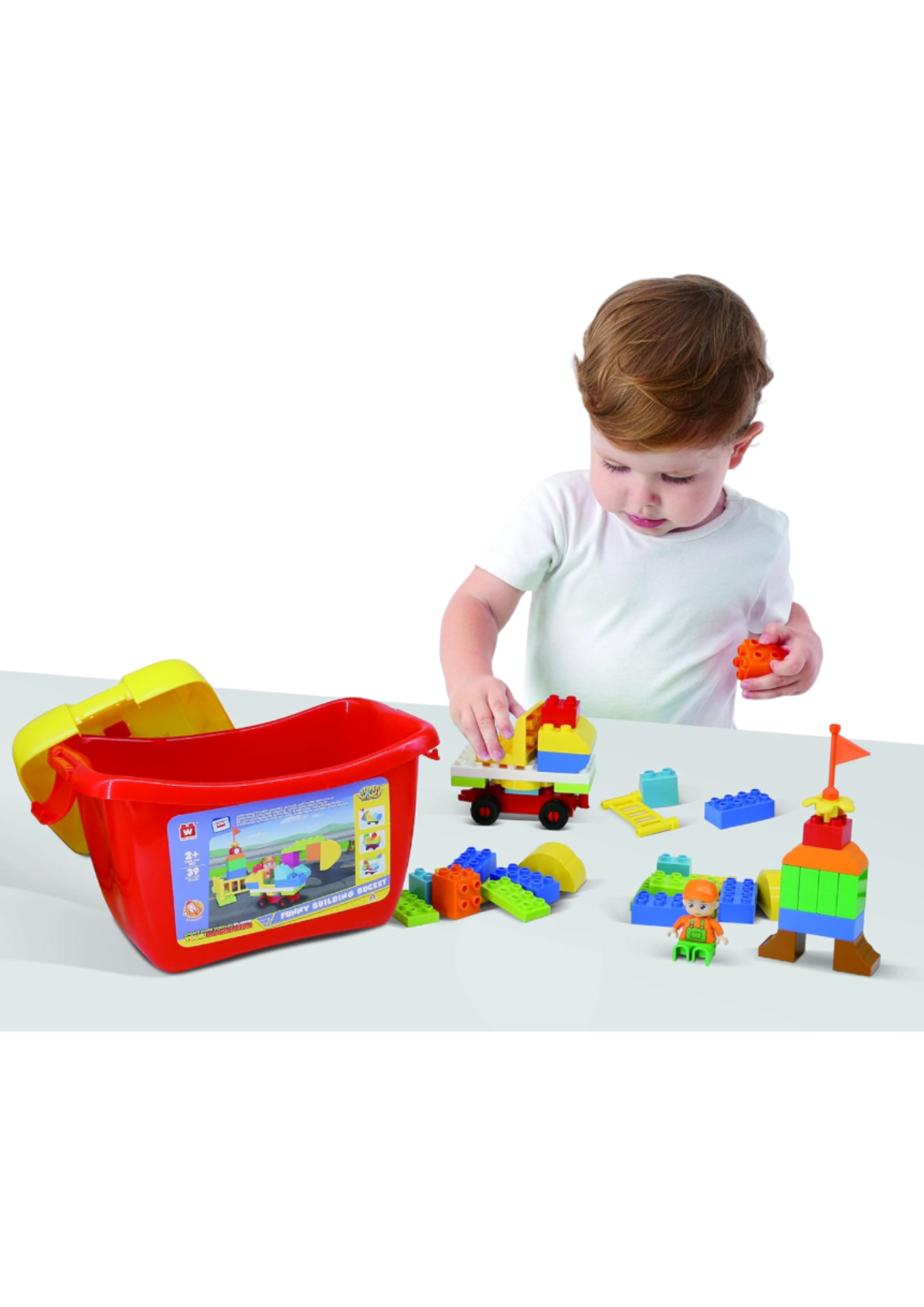 Valise Briques Rouge – 39 pcs Wise