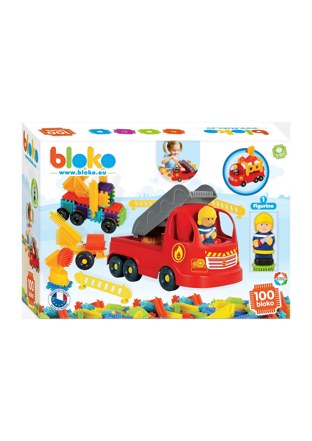 Bloko Véhicule Pompier – 100 pcs
