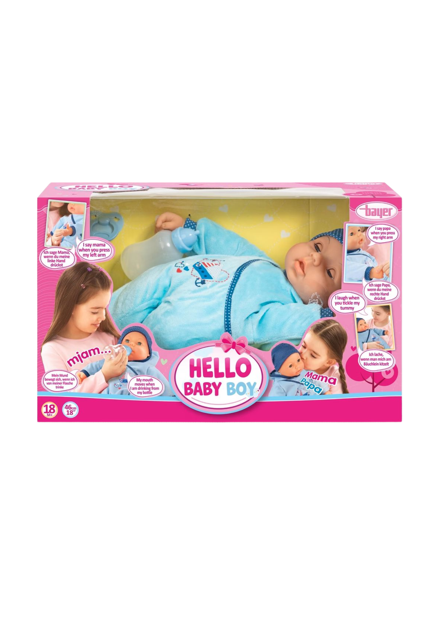Poupon Hello Baby – Bayer 46 cm