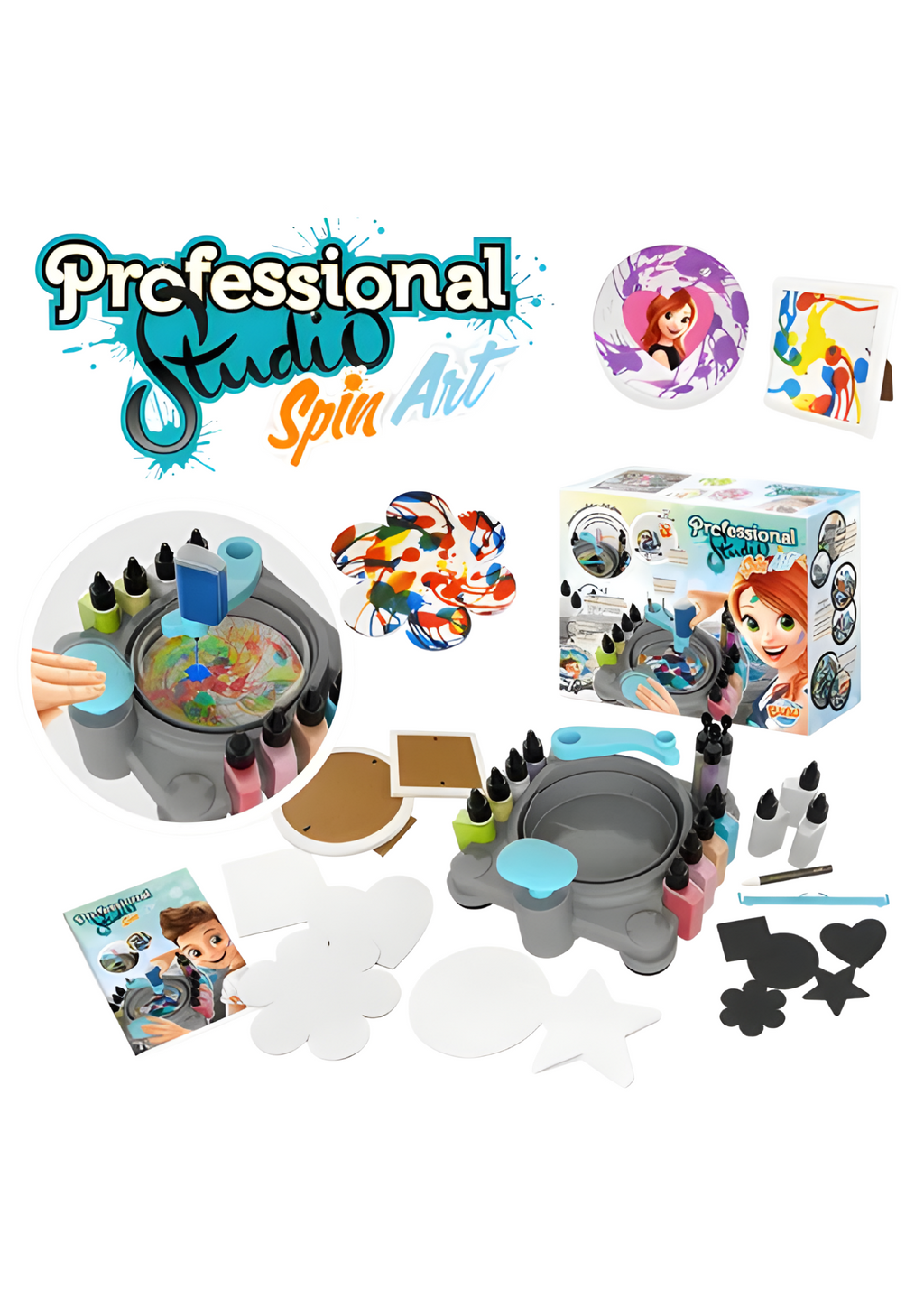 Spirographe Peinture & Paillettes