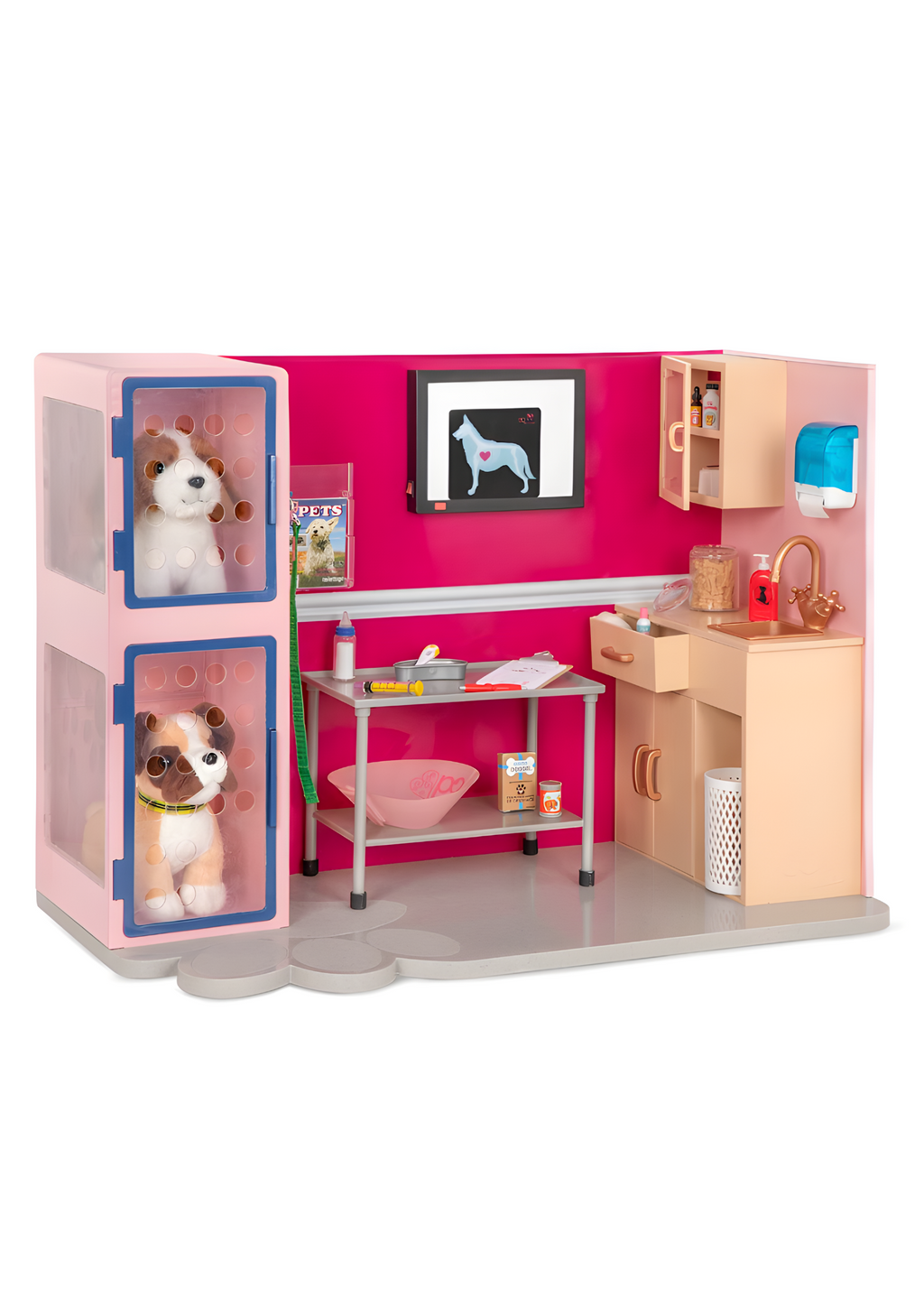 Clinique Vétérinaire pour Poupée 46 cm