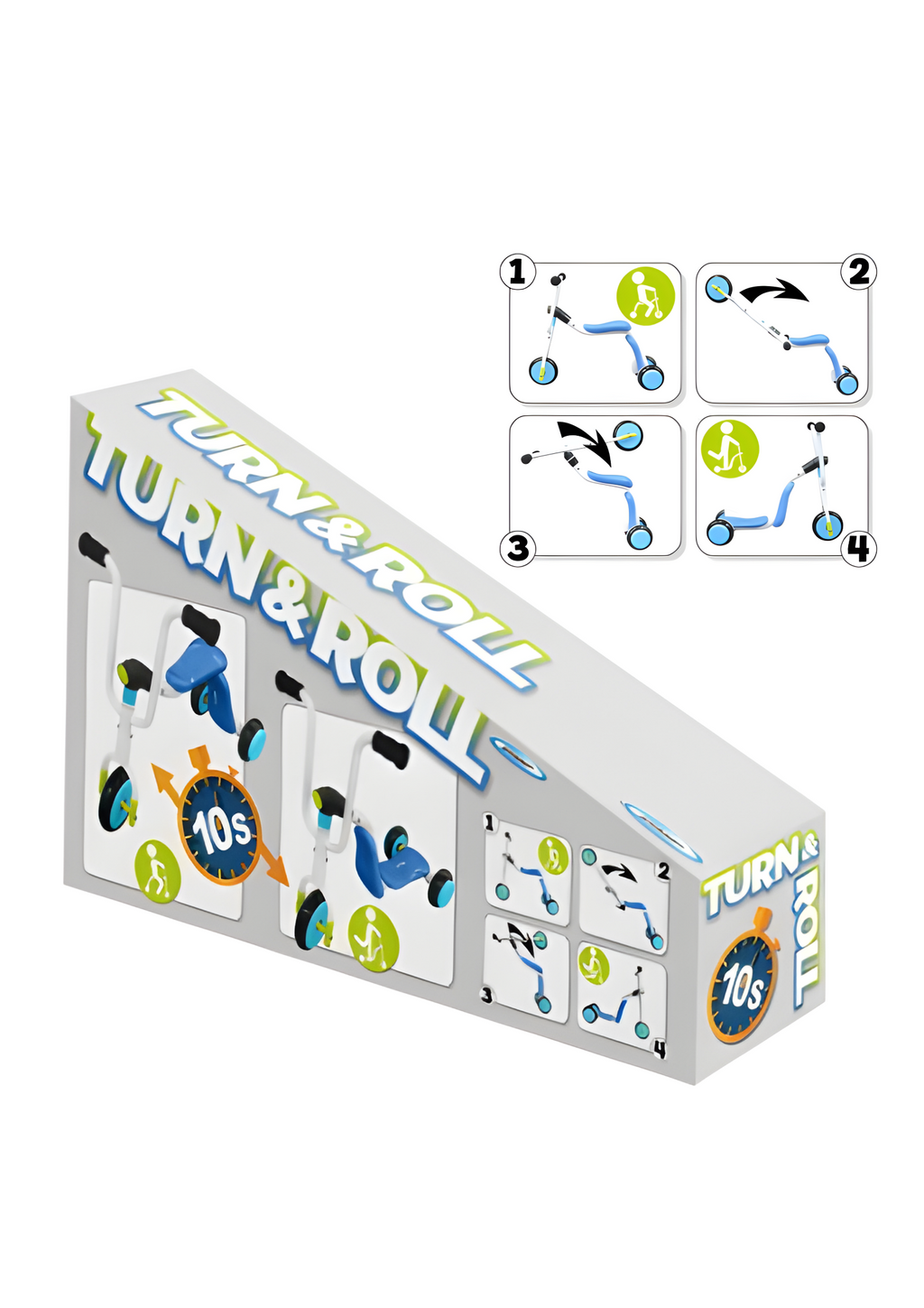 Trottinette 3 Roues 2-en-1 Bleue