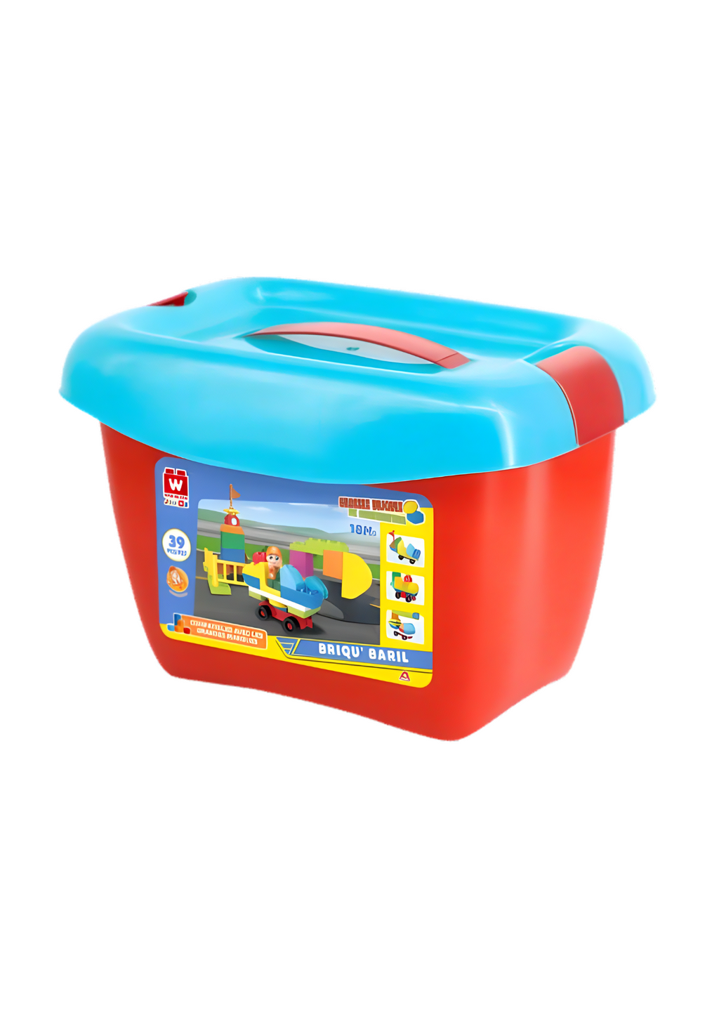 Valise Briques Rouge – 39 pcs Wise