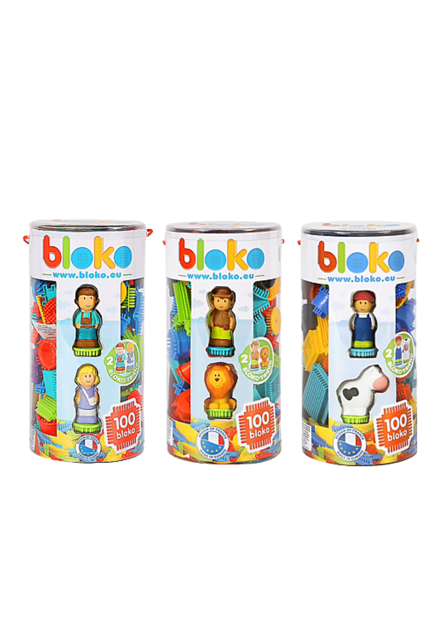 Cylindre Bloko Assorti – 100 pcs